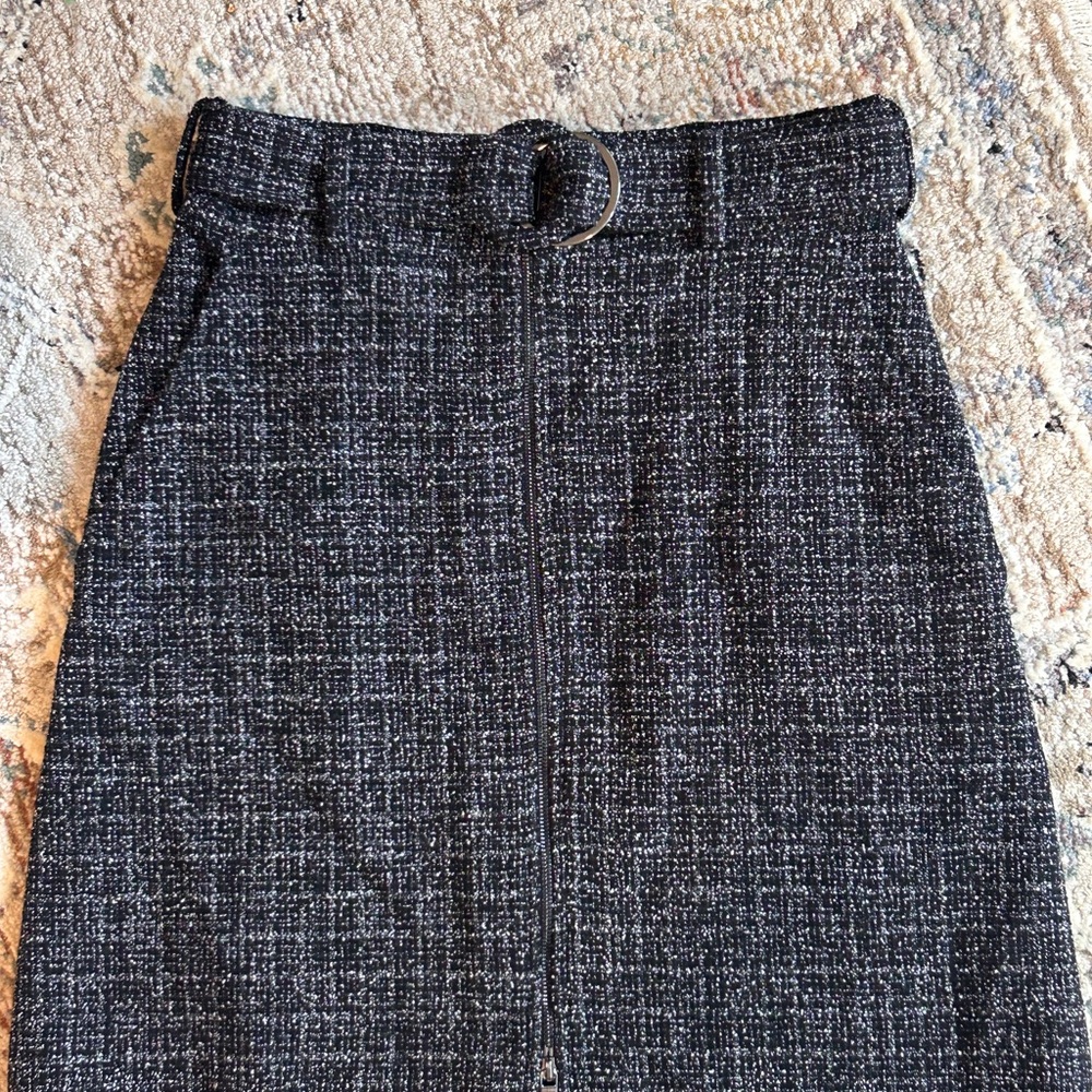 Boss Black Tweed Skirt with Belt